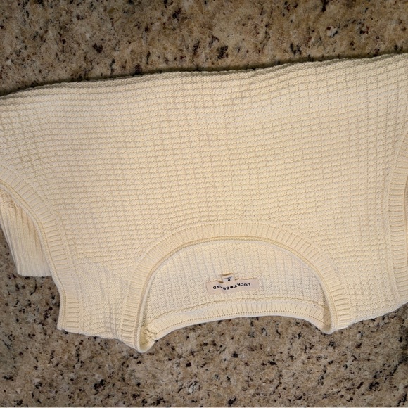 Lucky Brand Cream Sleeveless Sweater - Picture 4 of 7